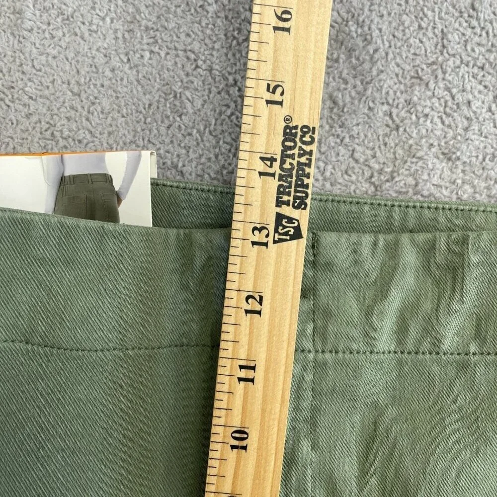 NEW 32 Degrees Cool Women's XXL Ankle Length Pants Green Cotton Blend